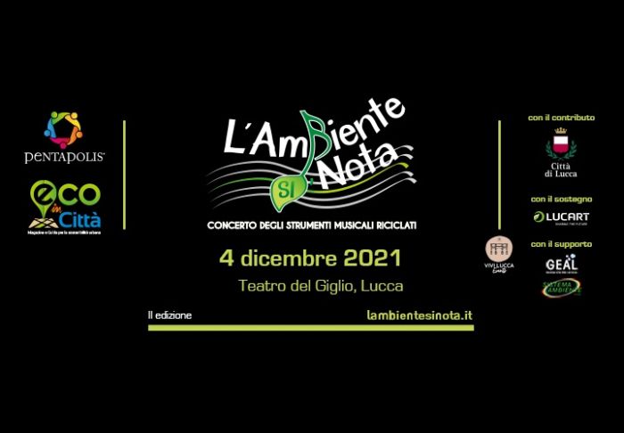 Torna il Concerto degli strumenti musicali riciclati  L’Ambiente SI Nota  Teatro del Giglio – Lucca Sabato 4 dicembre – h 21.00