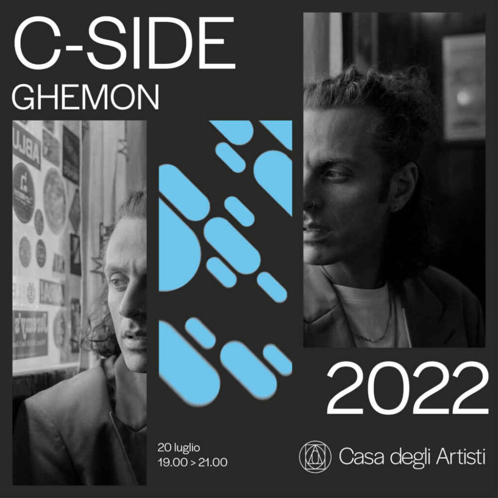 Mercoledì 20 luglio GHEMON protagonista dell’ultimo appuntamento della rassegna C-SIDE presso la Casa degli Artisti di Milano.