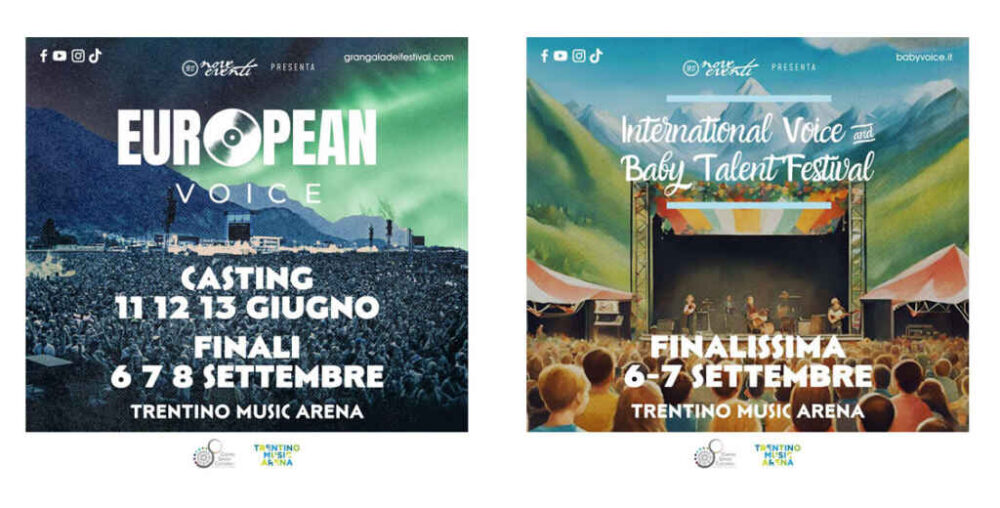International Voice & Baby Talent Festival e European Voice & Sound: dal 12 giugno alla Trentino Music Arena