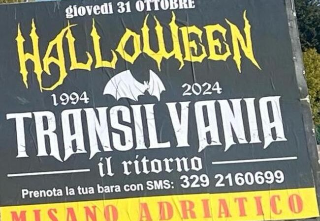 Giovedì 31 ottobre, a Misano Adriatico @ Transilvania… LA PIU’ GRANDE E TERRIFICANTE FESTA DELL’ANNO… Halloween..