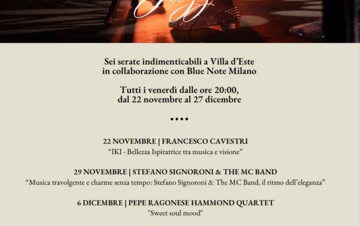 Francesco Cavestri: venerdì 22 novembre live a Villa d’Este a Cernobbio per Blue Note Off